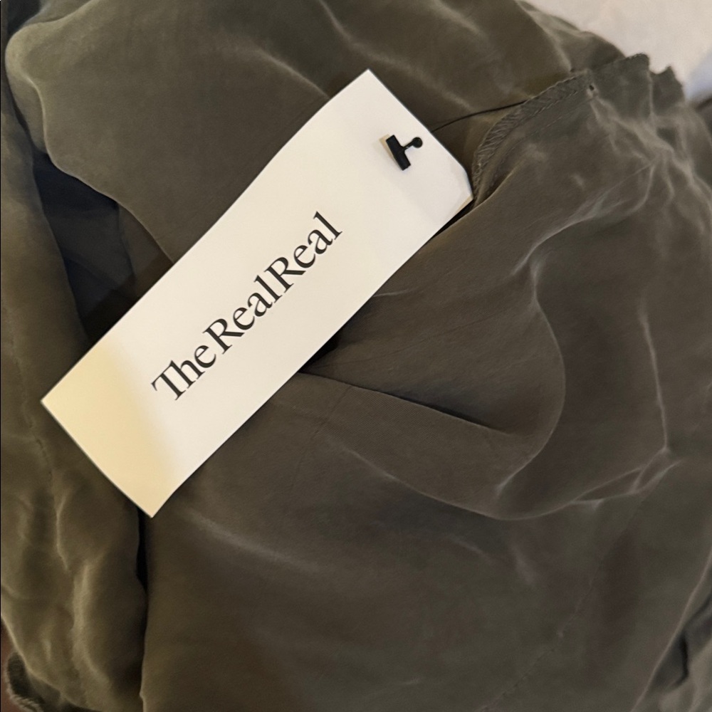 Posse Steel Olive One-Shoulder Ruffle Dress - Picture 11 of 11